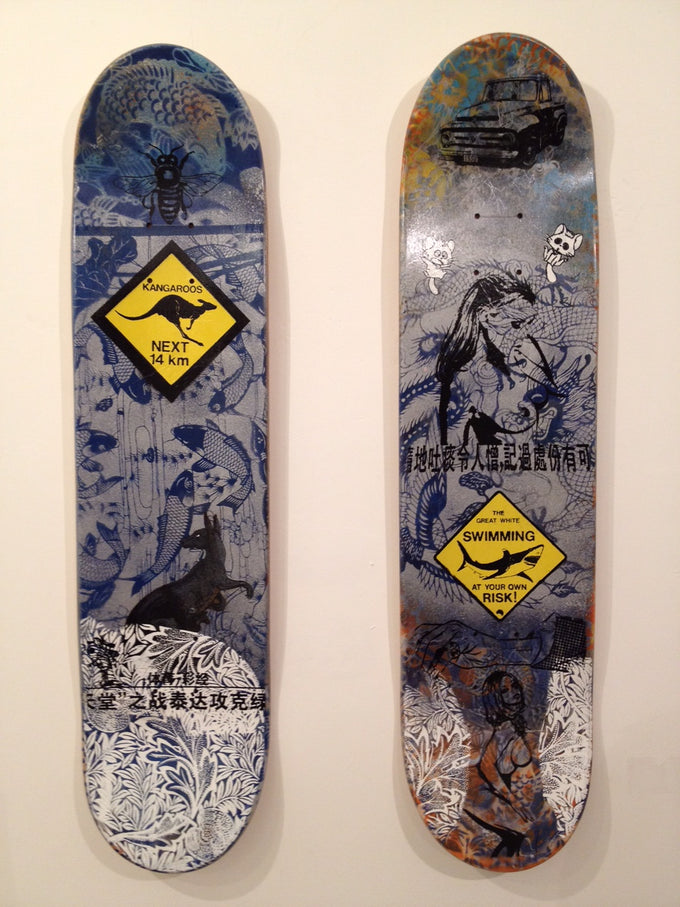 two surfboards