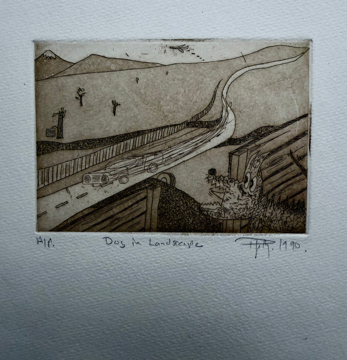 etching car
