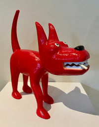 Red Smoking Dog