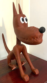  Brown Staring Dog 