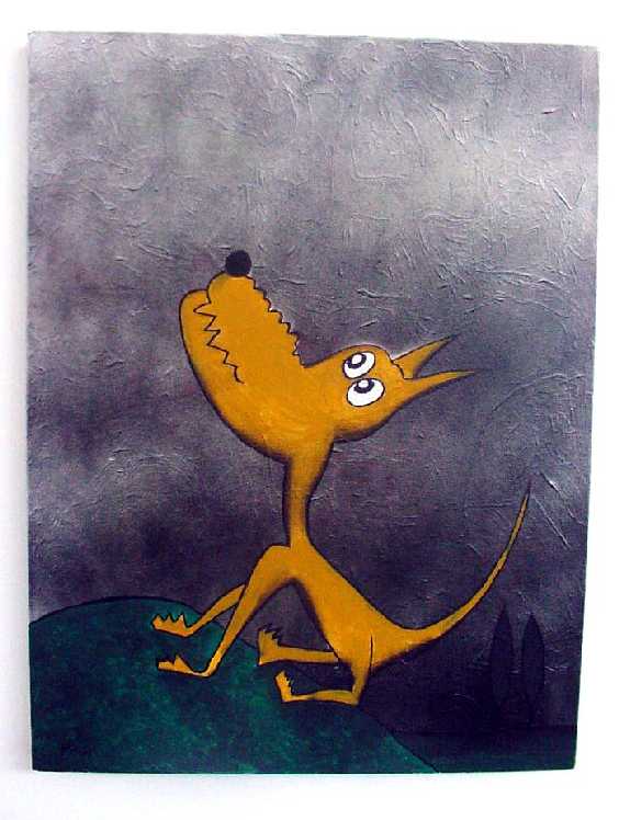 dog at night