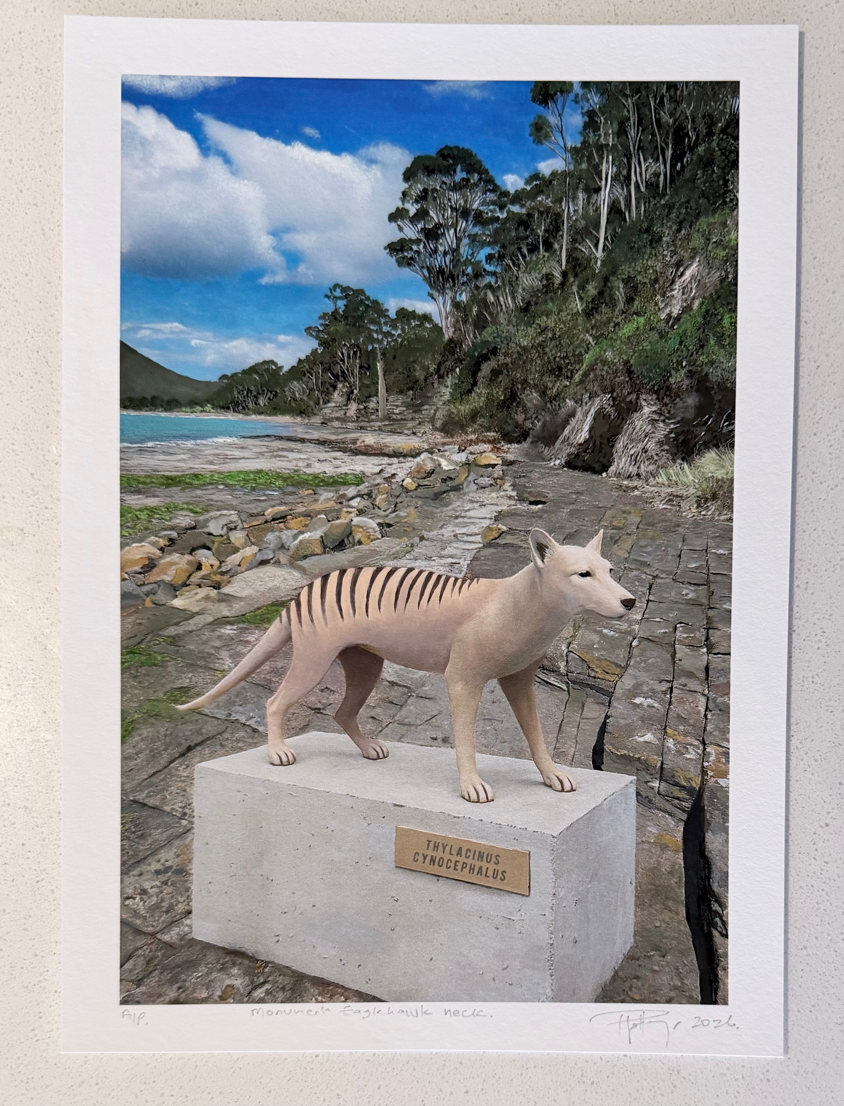 Monument Eaglehawk Neck, Tasmania, Print